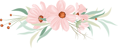 blumenband pfirsichfarben